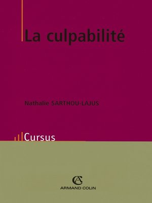 cover image of La culpabilité